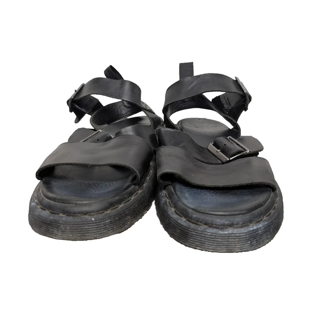 Dr Martens Gryphon Sandals Womens 8 EU39 Leather Gladiator Buckle Goth Punk